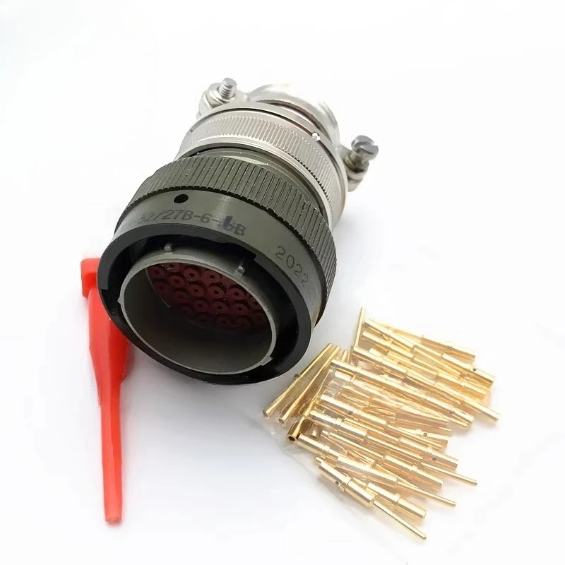 32-Pin ZH23 Stecker ZH23-32/27B-6-b-B Luftfahrtstecker Crimpkabel Kopfstecker