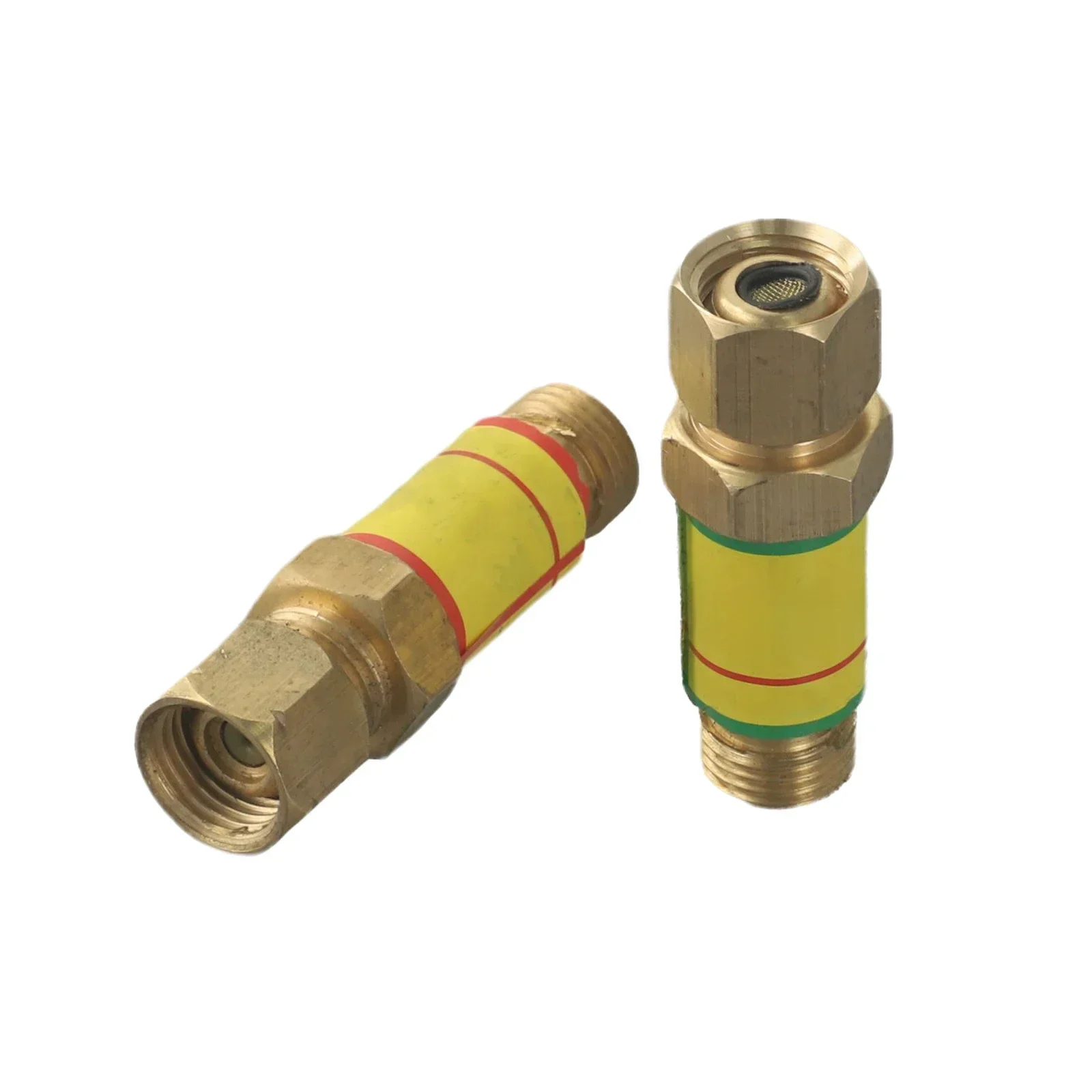 Oxygen Acetylene Flashback Arrestor, M16*1 5 Copper Check Valve for Cutting Torch, Protects Equipment, Ensures Safety