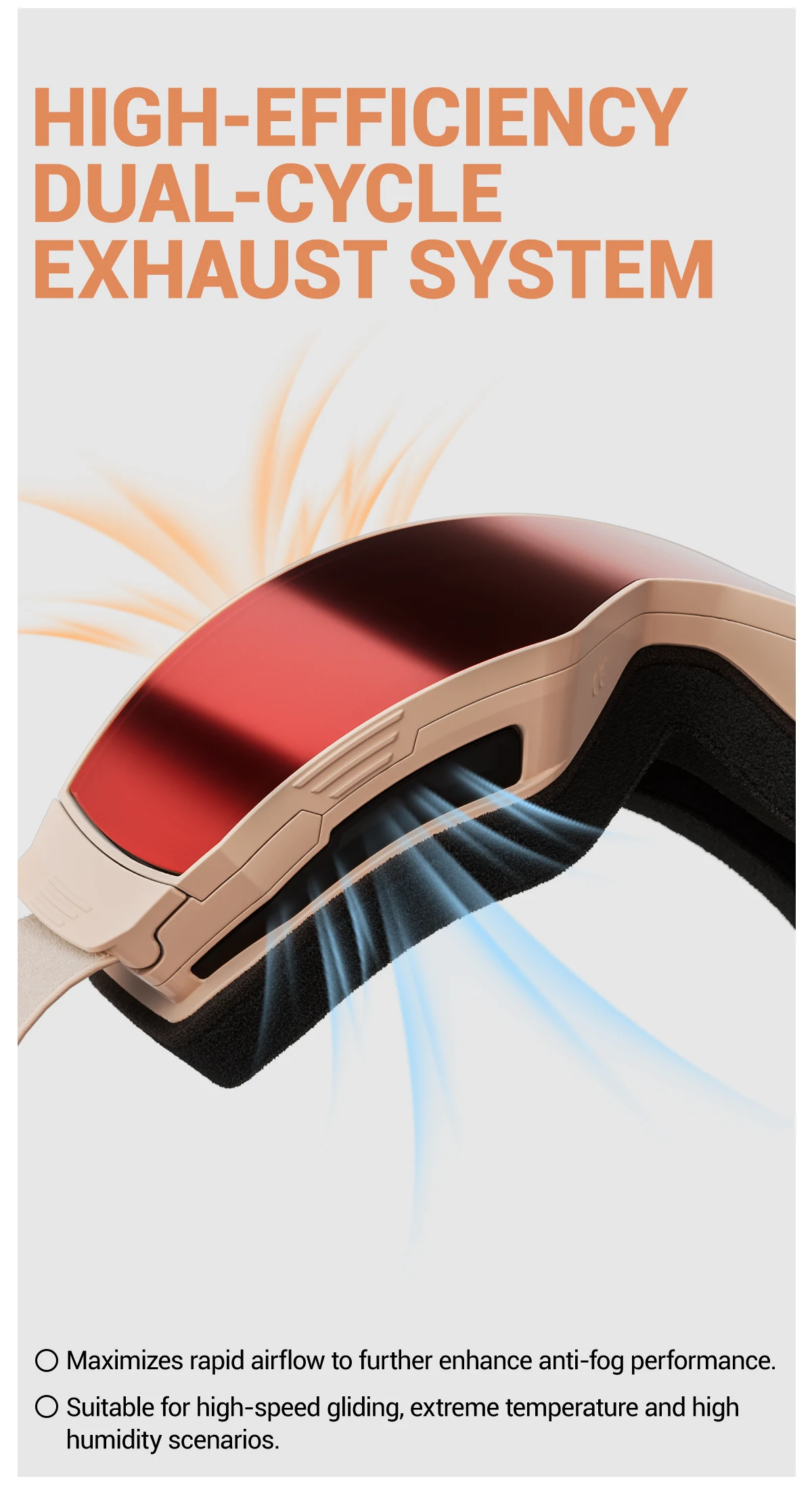 Kapvoe Photochrome Skibrille mit Magnetischen Antibeschlag-Gläsern UV400-Schutz für Männer und Frauen Skibrille Schnee-Sonnenbrille Sportbrille – Detail 5