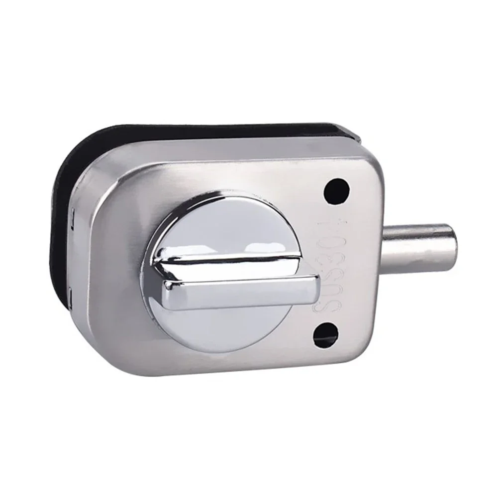 

Hardware Glass Door Lock No Punching Office Sliding Control Study Compact Easy Installation For 8-12mm Glass Thick