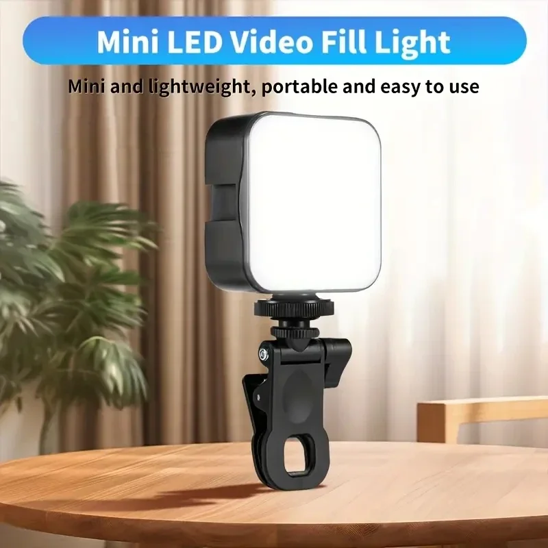 

Portable LED Selfie Fill Light for iPhone Samsung iPad Cell Phone Laptop Clip Ring Flash Fill Lamp Photo Video Photography Lamp