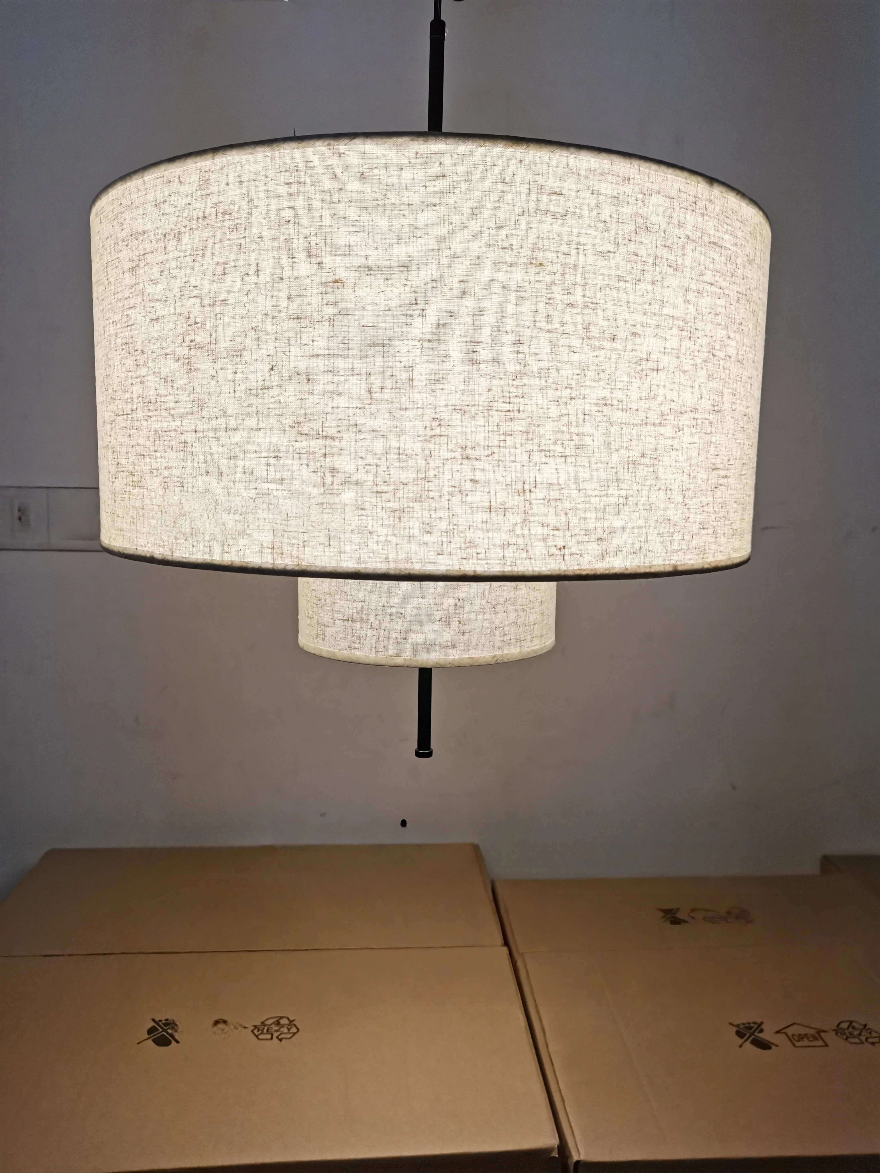 

Modern Minimalist Natural Cozy Bohemian Style High-quality Fabric Chandelier E27 Bedroom Dining Room Kitchen Hotel Pendant Lamps