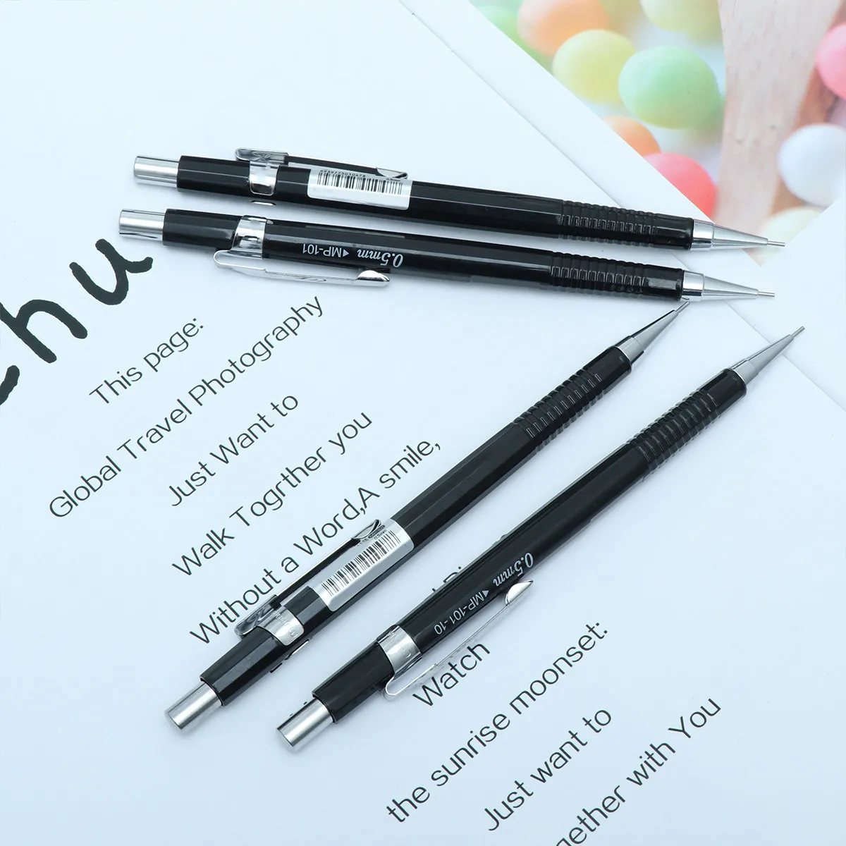 4 Pcs Pencil Hb Lea…
