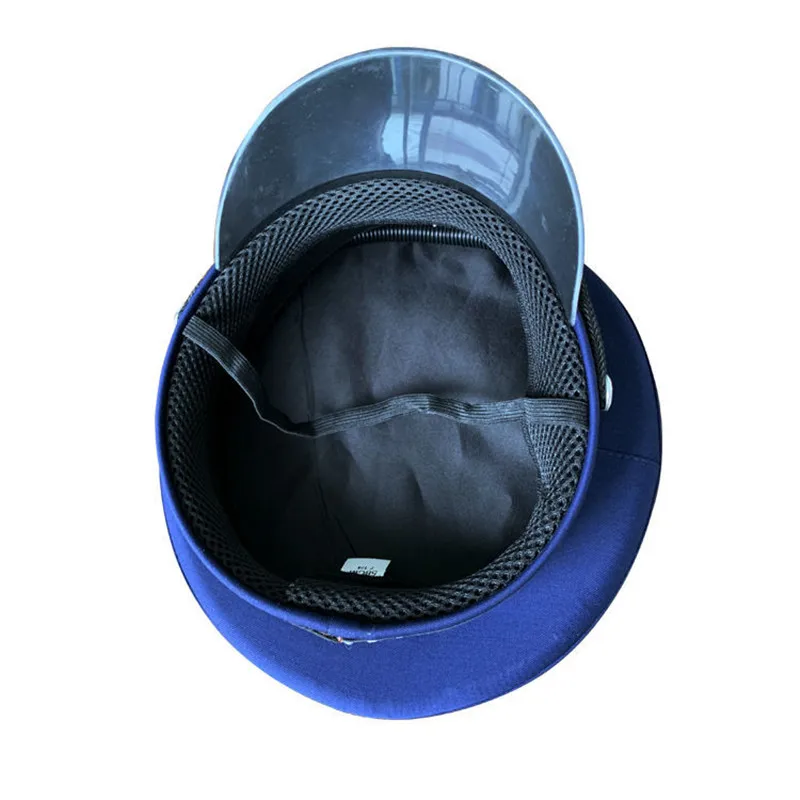 New Men navy blue Security Guard Army Visor Caps Military Police Hat For Cosplay Halloween Christmas Holiday Gifts