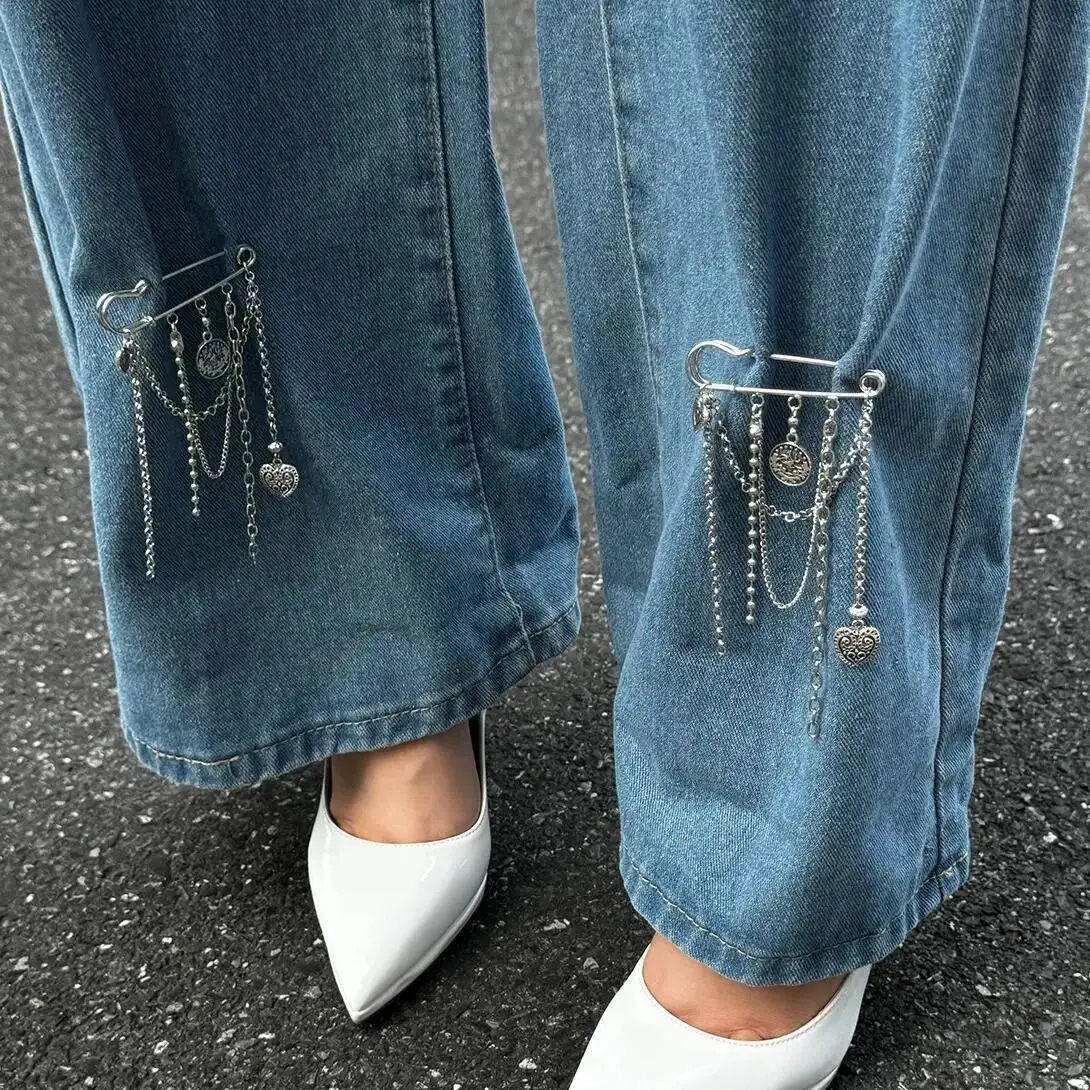 Women's Love Heart Tassels Pendant Fashion Anklet Simple Summer Foot Brooch Jewelry Accessory