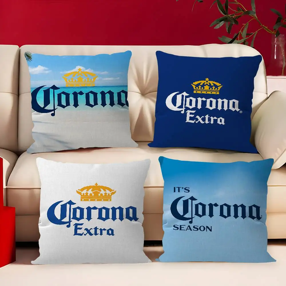 Corona Extra Beer Pillow Gift Home Office Decoration Bedroom Sofa Car Cushion Cover case 45x45