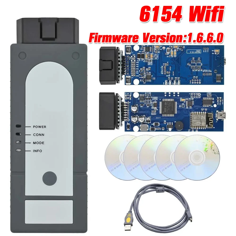 Herramienta de diagnóstico OBD2 para Audi y Skoda, dispositivo con Wifi, Chip completo UDSSupport GEKO, ODIS 1.6.6 VAS6154, Bluetooth VAS6154