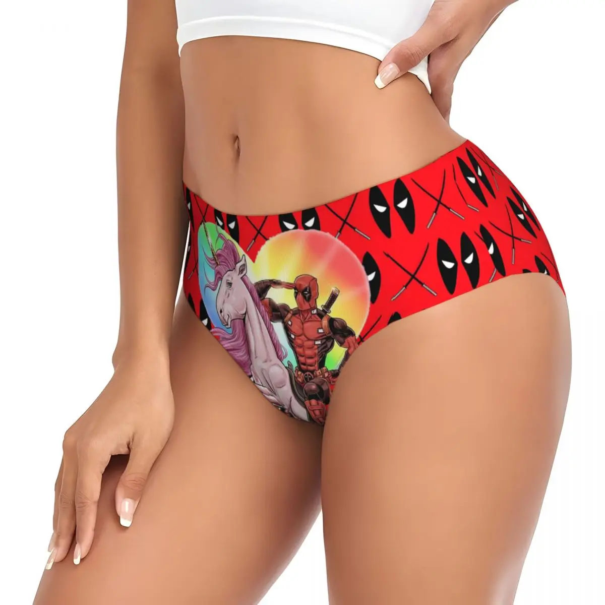 مخصص ديدبول الحب سراويل قصيرة للنساء الراحة تمتد الملابس الداخلية