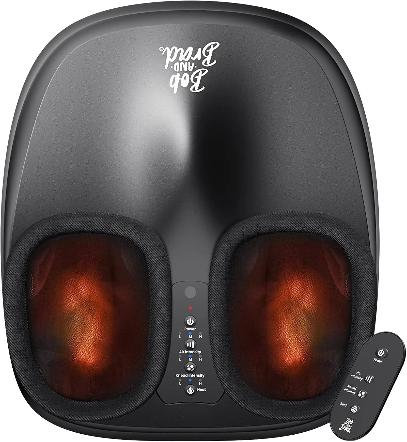 

Electric Foot Massager with Heat and Remote, Deep Kneading for Plantar Fasciitis Relief, FSA/HSA Eligible, Fits Men's Size 12