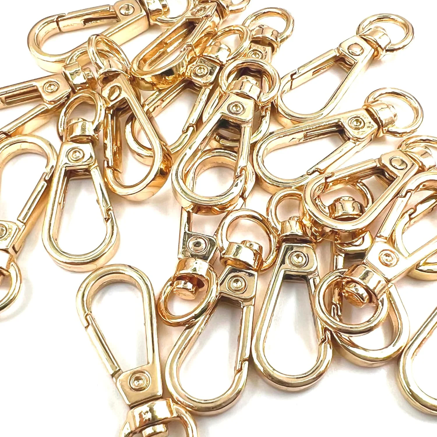 5pcs Oval Ring Lobster Clasp Claw Swivel Clasp for Keychain with Push Door Lobster Clasp Hook Swivel Snap Fashion Clip