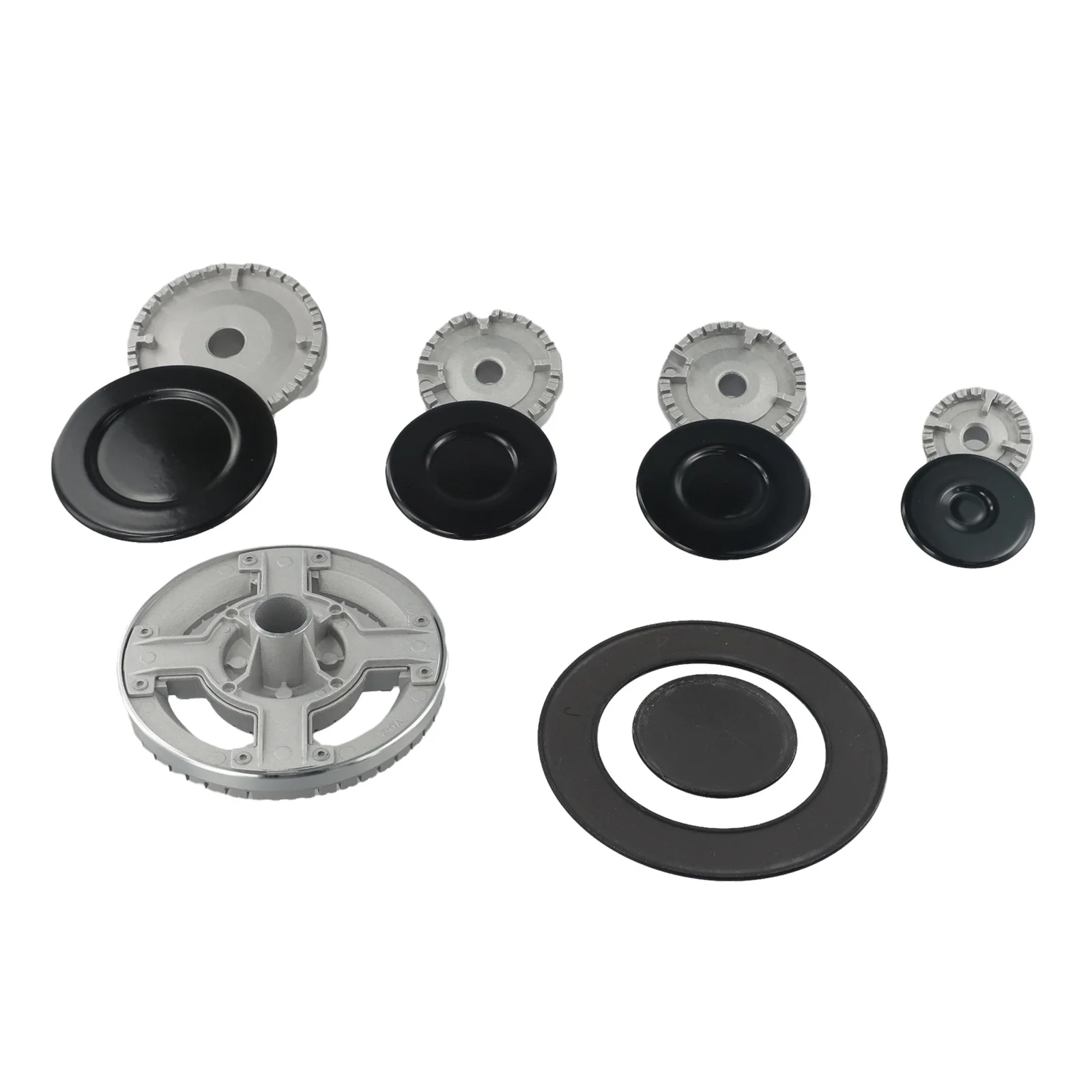 Металлическая крышка для газовой печи, комплект для печей Sabaf, крышка с короной и пламенем, запасная часть для головки газовой плиты, основные электрические аксессуары