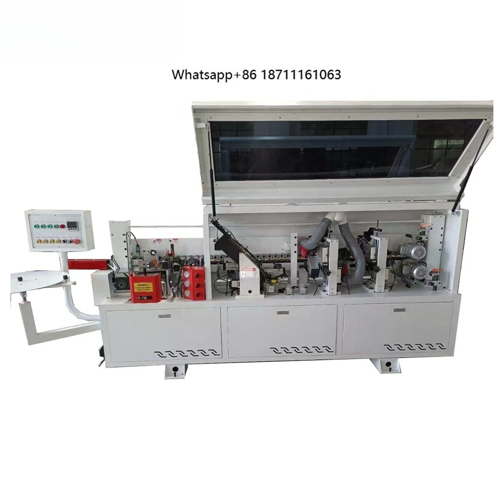 High-Speed Fully Automatic PVC Edge Banding Machine Wood Edge Bander for MDF Production Corner Trimming Motor PLC