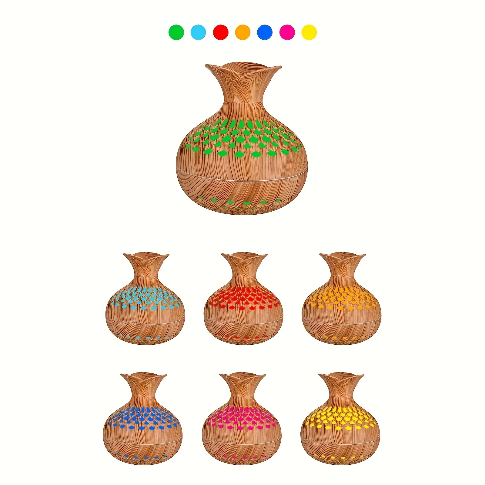 1 ชิ้น USB ขับเคลื่อนพลาสติกอัลตราโซนิกอากาศความชื้นพร้อมกระจายน้ํามันหอมระเหย, เครื่องทําหมอกเย็นสําหรับห้องต่างๆประเภท - 10.14 ออนซ์