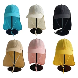 Kids Adjustable Baseball Hat Neck Flap Versatile Hat for Summer Spring M6CD