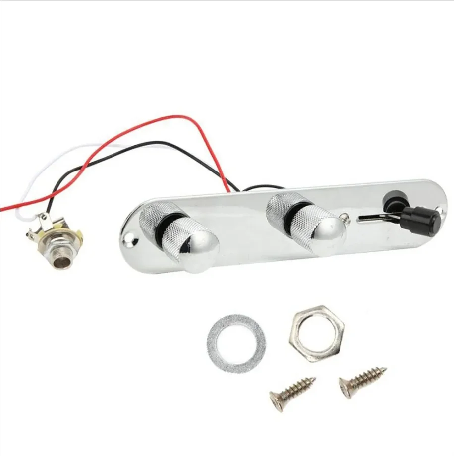 

Metallor Tele Prewired Control Plate 3 Way Switch For Tele Telecaster With Guitar Socket Screw Electric Guitar Circuit Board