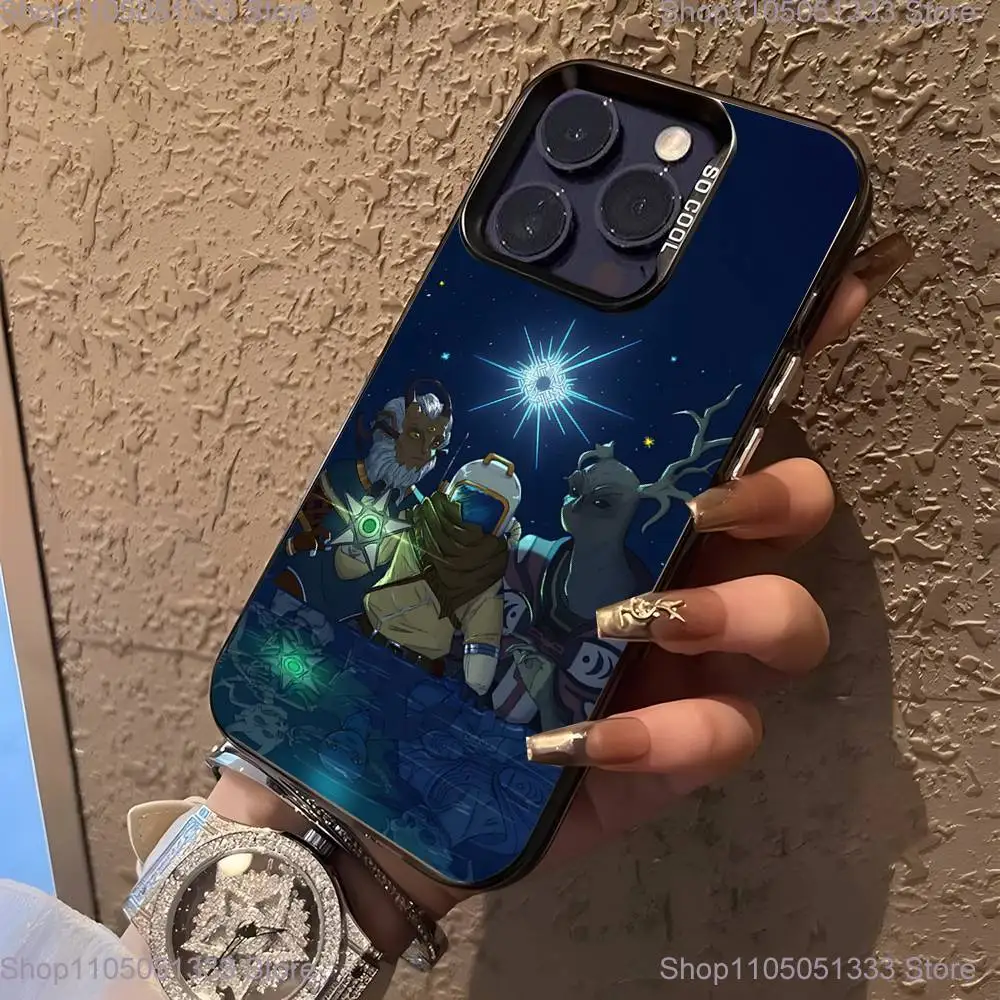 アウターワイルドゲームフォンケース iPhone 16,15,14,13,12,11,Pro,XS,Max,Plus,Mini,SE対応 ブラックキャンディマット 耐衝撃カバー