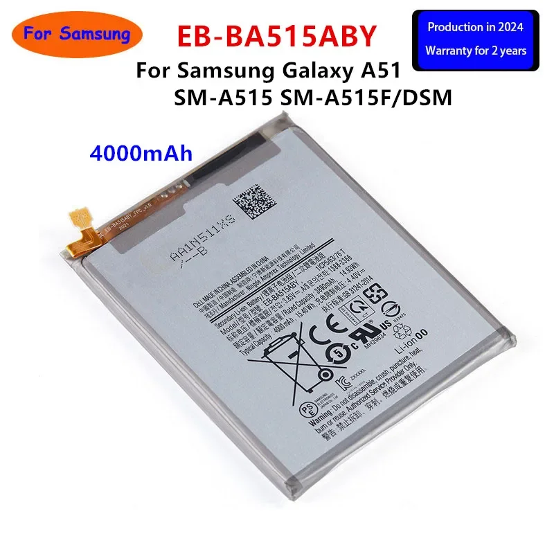 

Brand New EB-BA515ABY 4000mAh Replacement Battery For Samsung Galaxy A51 SM-A515 SM-A515F/DSM Batteries