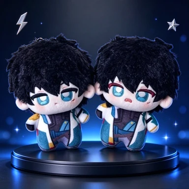 10cm Pendant DanHeng lmbibitor Lunae Plush Doll Dan Heng Birthday Toy Honkai：Star Rail Stuffed Dolls Fans XMAS Gift