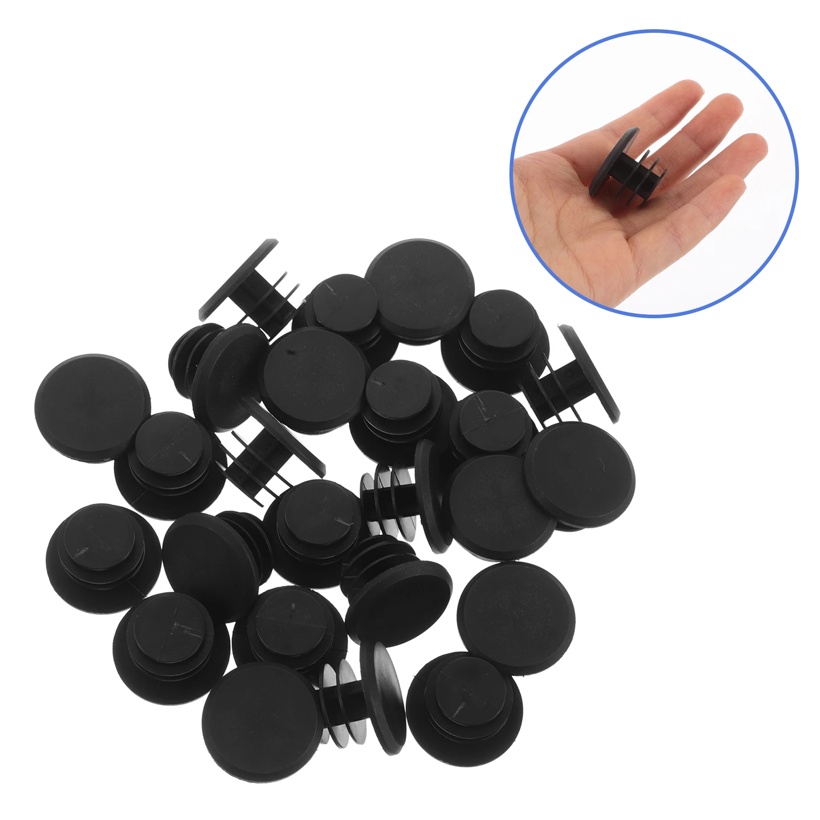 

40pcs Bicycle Handlebar Grip Ends Durable Plastic Mountain Bike Bar End Caps Replacement For Road Bike Cycling Handlebar Plug