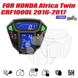 Película protetora de tela para painel de motocicleta, cluster de arranhões, para honda africa twin crf1000l crf 1000 l 1000l 2016 2017