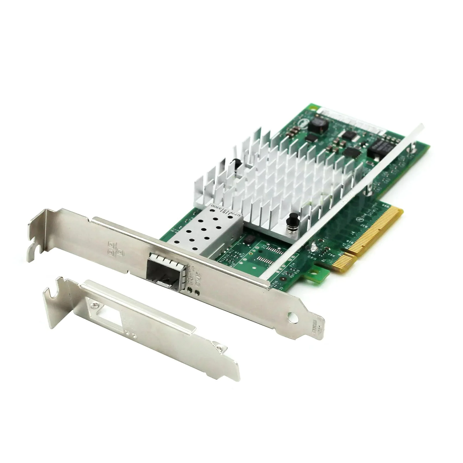 10 Гбит PCI Express X8 одиночный SFP + порт для набора микросхем Intel 82599EN для преобразовательного сетевого адаптера X520-DA1 E10G41BTDA