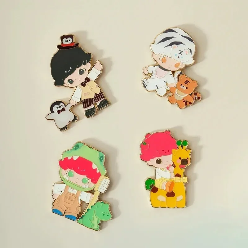 POP MART Dimoo Animal Kingdom Series - Badge Blind Box Guess Bag Original Toys Doll Cute Anime Figure Ornaments