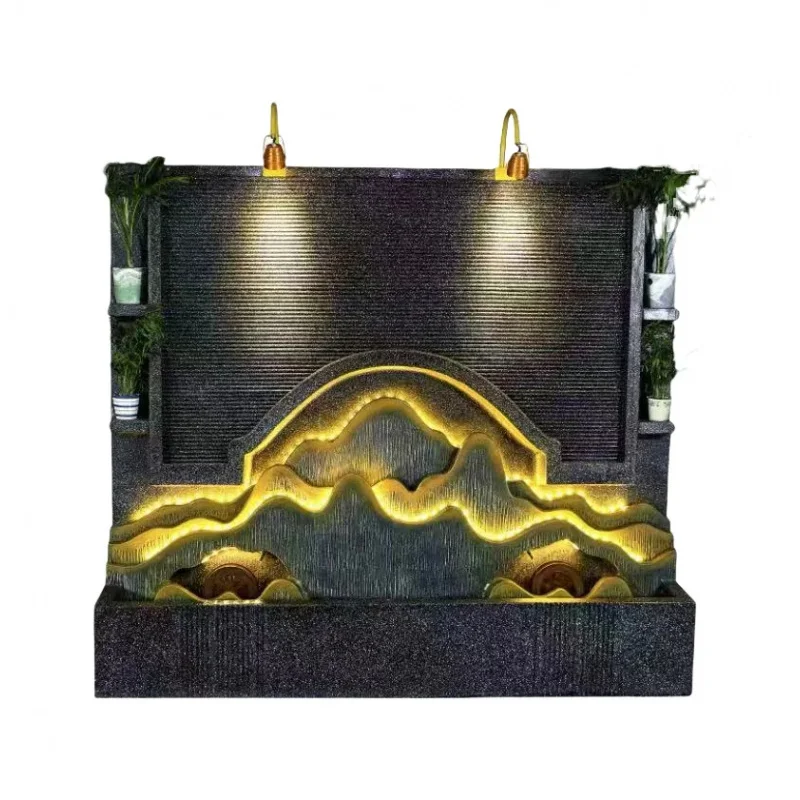custom.Outdoor Waterscape Custom Modern Indoor Outdoor Waterfall  Fountain Indoor Office Garden Waterscape