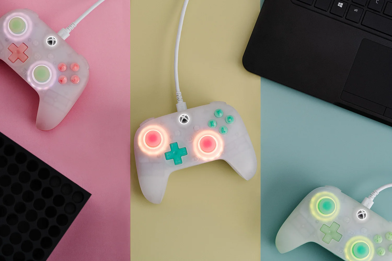 وحدة تحكم سلكية صغيرة 8BitDo Ultimate، لوحة ألعاب USB مع عصا تحكم تأثير قاعة تمرير الألعاب لسلسلة Xbox S/X، Xbox One، Windows 10/11