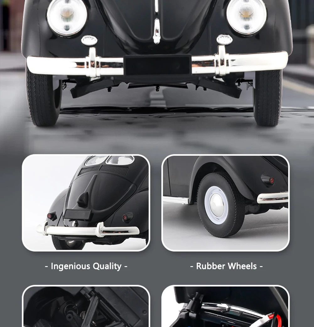 1/16 Full Scale Klassisches RC Auto D62mini Fernbedienung Auto Retro Käfer 1950 Klettern Fahrzeug Simulation Modell Spielzeug Für Kinder – Detail 18