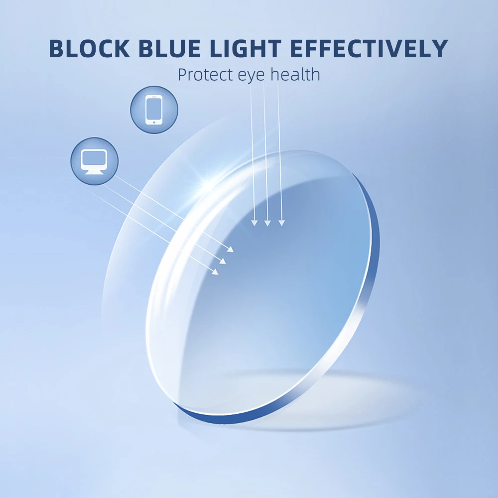 Anti Blue Light Lenses Can Be Customized With Optical Lenses Aspheric Prescription Lenses Can Be Matched With Myopia And Presby