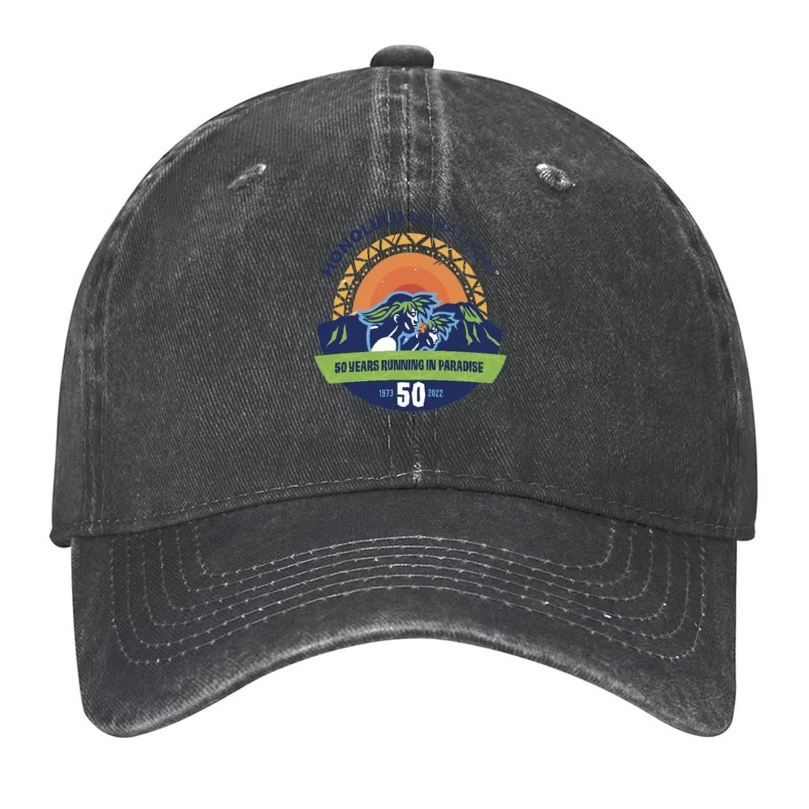 

Honolulu Marathon Baseball Cap derby hat Horse Hat Fashion Beach Sun Cap Women's Beach Men's