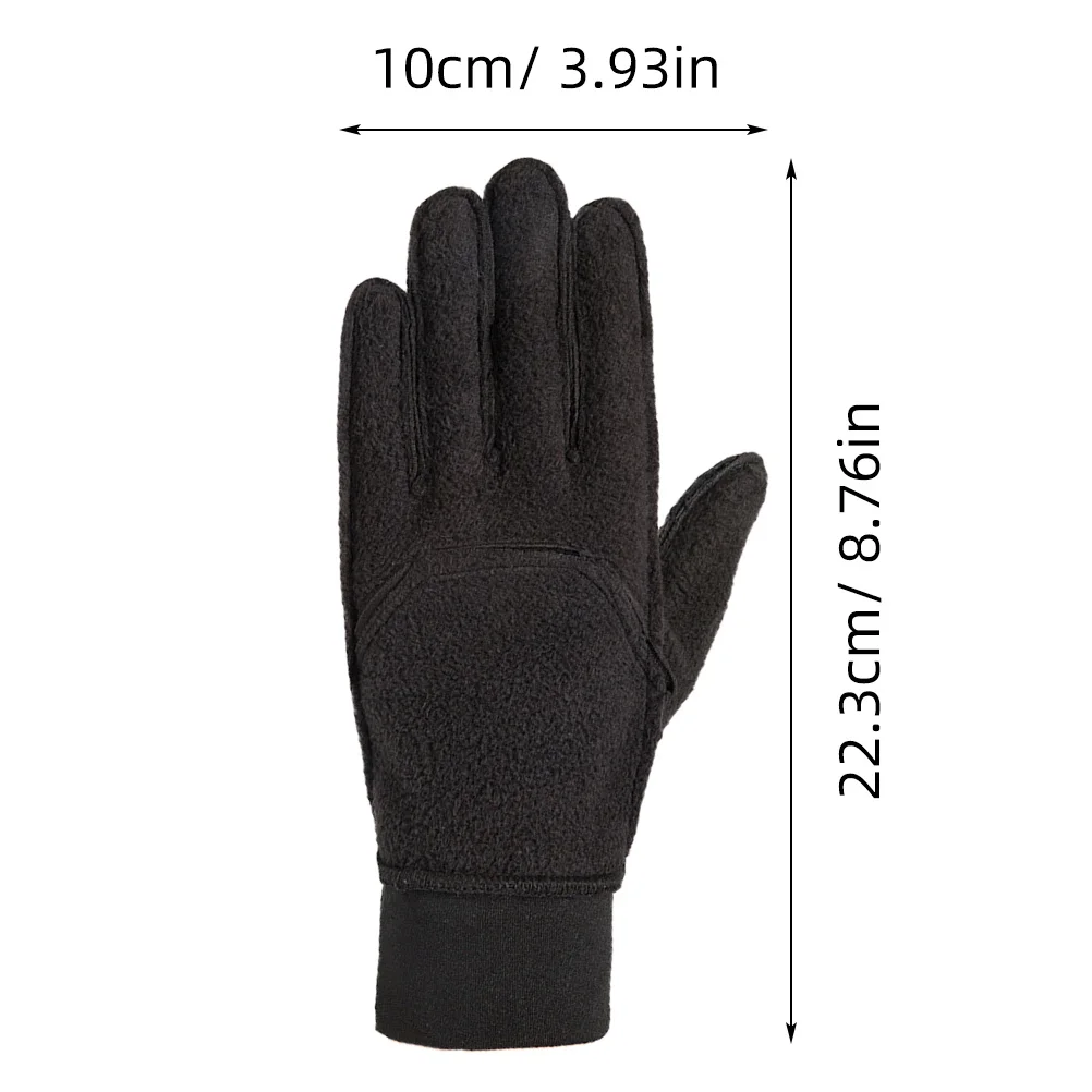 

Waterproof Warm Winter Gloves with Touchscreen Functionality Breathable Anti-Slip Outdoor Gloves for Cycling Black L