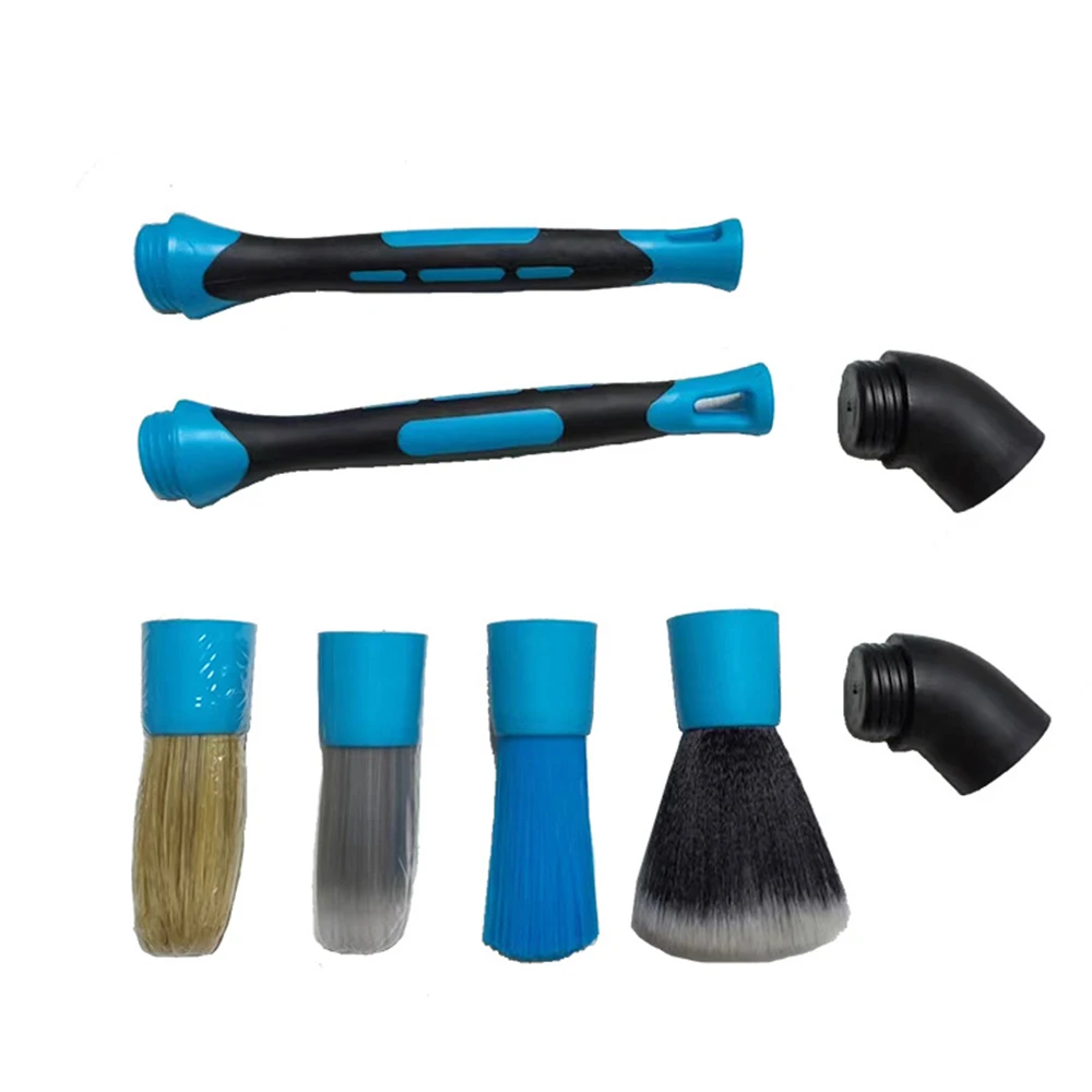 3 PCS Car Detailing Brush Set Dismountable Interior Cleaning Brushes Dust Remove Tools For Air Outlet Wheel Dashboard