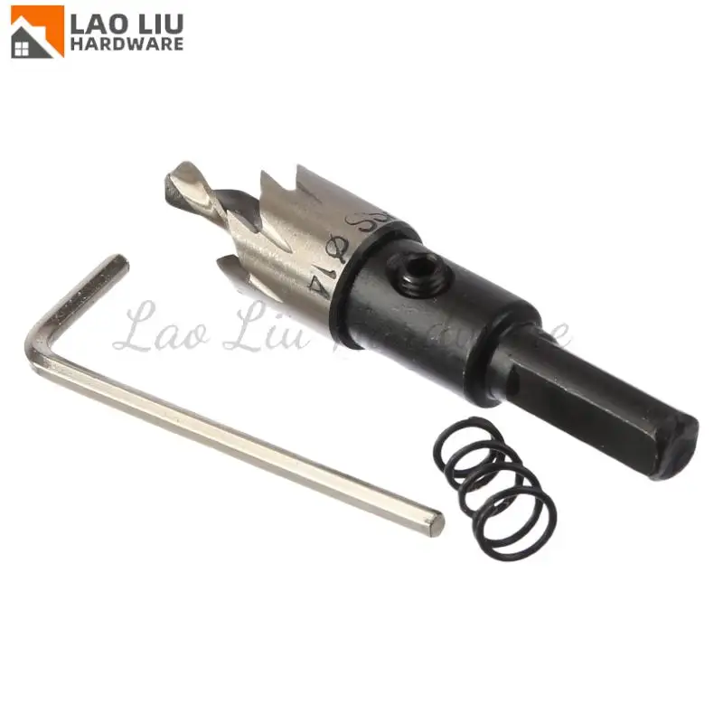 

1 шт., твердосплавный наконечник, HSS, сверло, набор кольцевых пил, нержавеющая сталь, металлический сплав, 14 мм, деревообрабатывающие инструменты