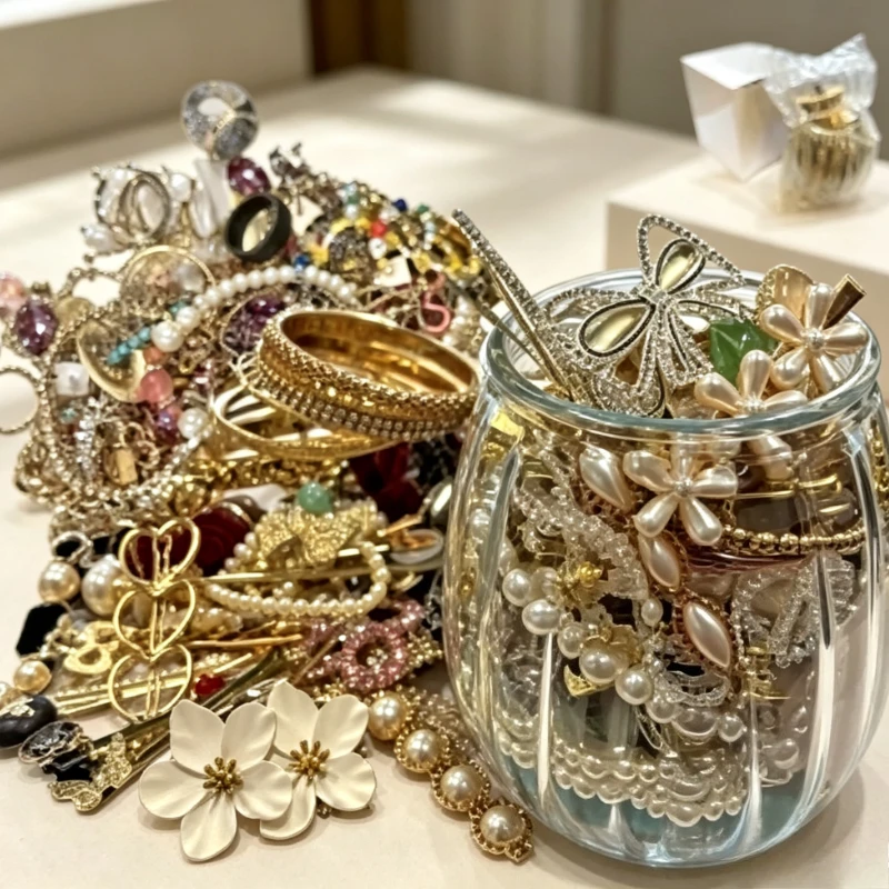 Random 1/10/20/50 Pieces Sweet Jewelry Set Women Necklace Earrings Rings Small Bracelets Cute Gift