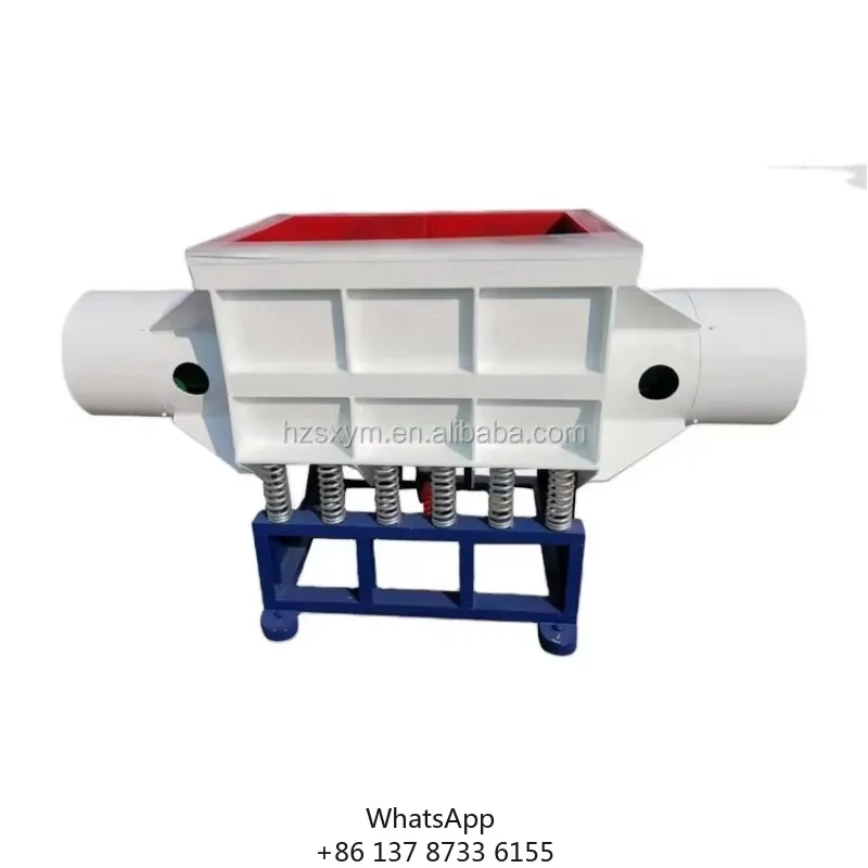 Automatic Large Capacity Aluminium Cookware Deburring Square Tub Vibratory Trough Grinding Machine