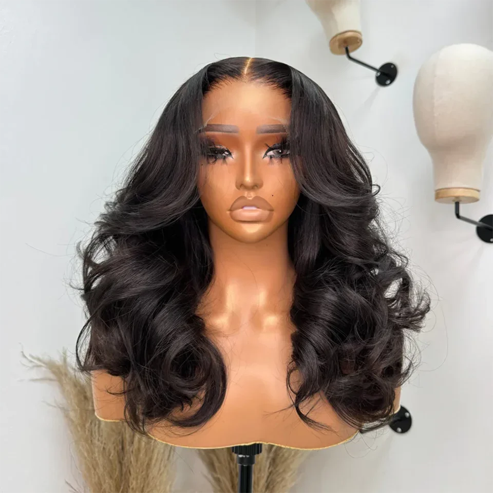 Body Wave Lace Frontal Wig Pre-plucked 13x6x1 Lace Wigs Transparent Lace Front Human Hair Wigs For Women Brazilian Remy Hair