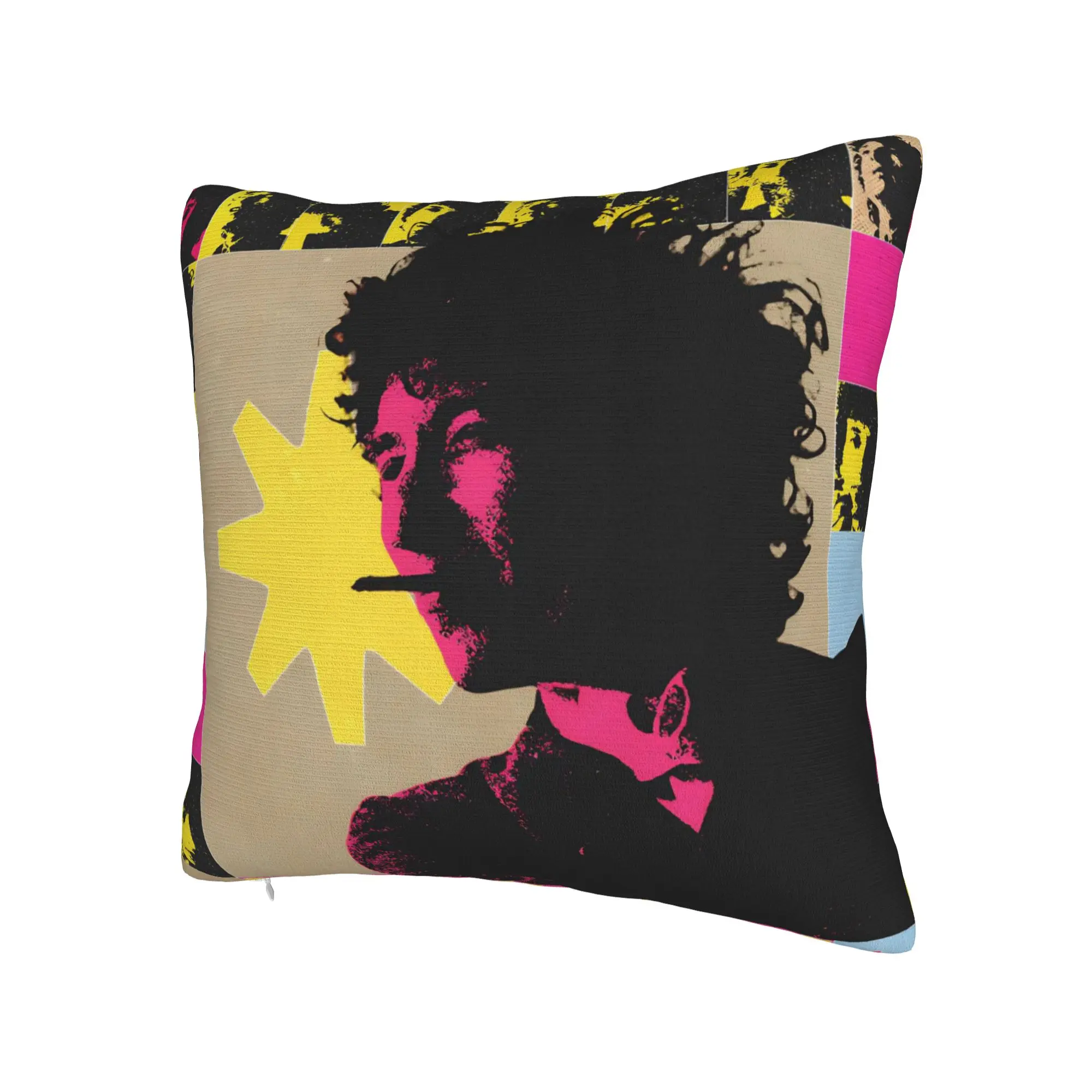 Decorative Pillowcases Bob Dylan Singer Stuff Home  Throw Pillow Case Cover Square Style Multi Size