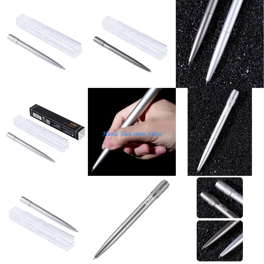 

H37F Twist to Retract Gel Pen Finger Rotating Pen Alloy Spinning Pen Bulit-in Alloy Rotating Bearing for Relieve Stress