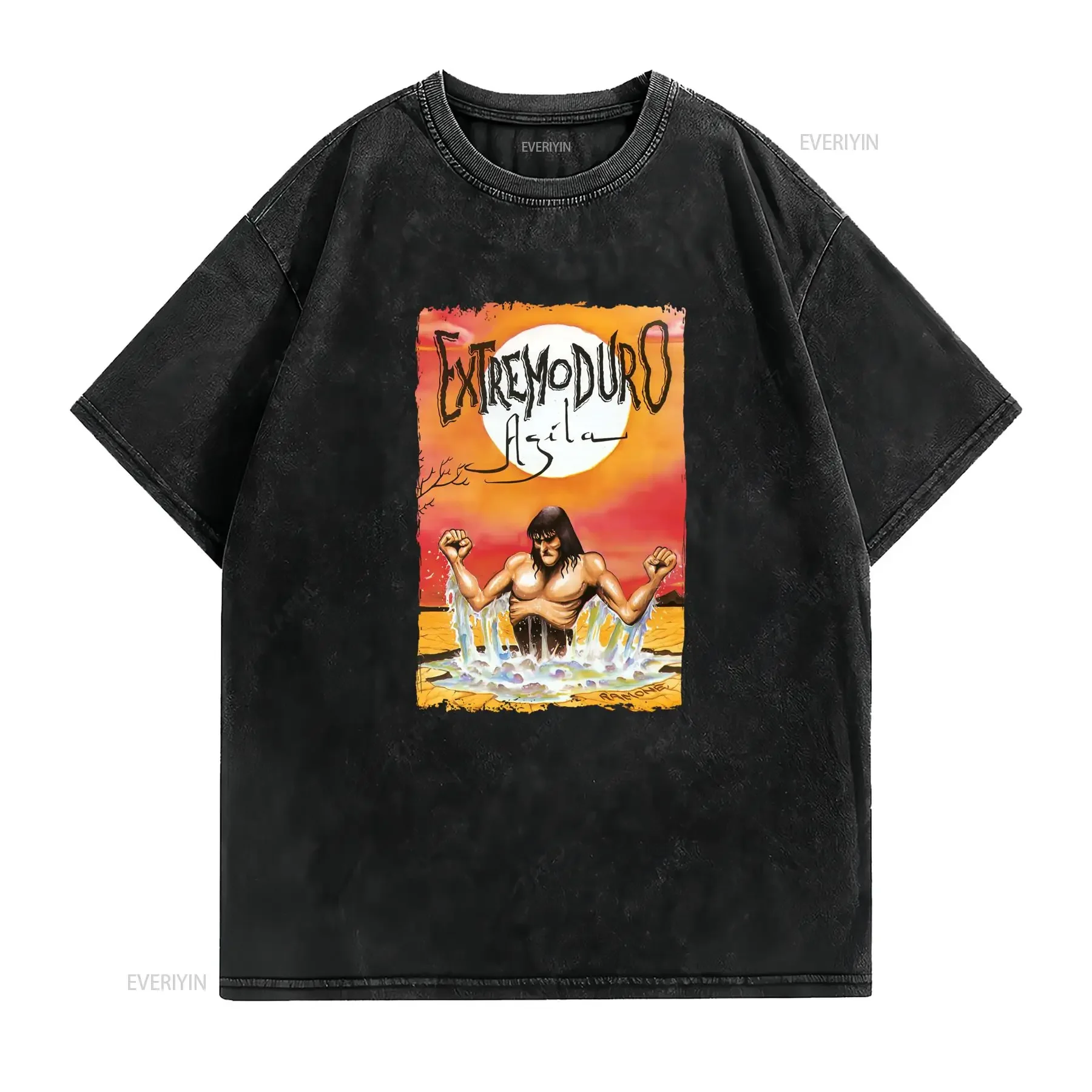 Camiseta vintage rara de la gira Extremoduro Agila 1996 talla Ml vintage Washed Top For Everyday Wear Breathable Soft graphic