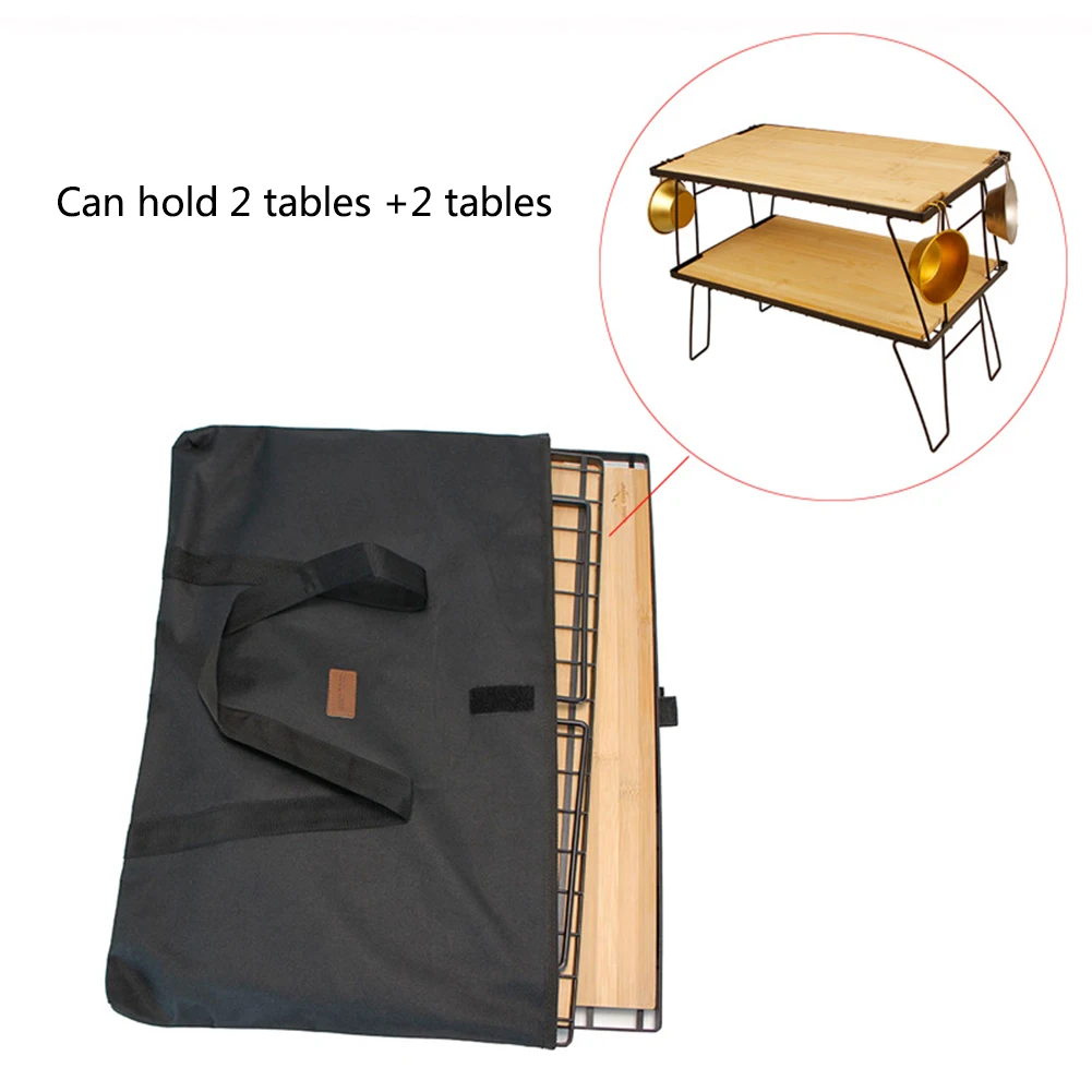 Portable Camping Foldable Table Tote Bag with Handle Multifunctional Camping Table Carry Bag Heavy Duty Storage Bag for Camping