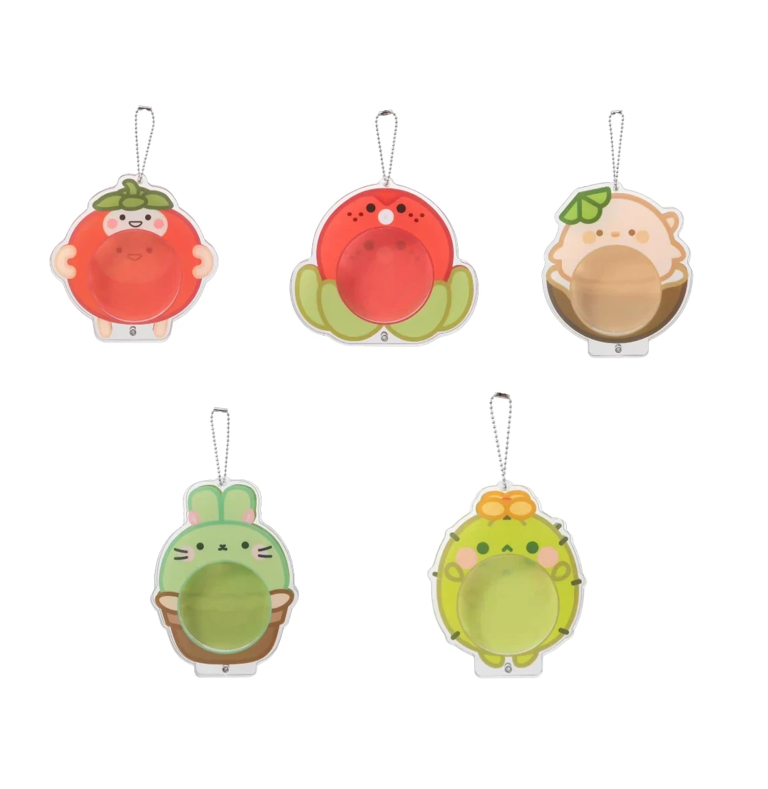 

Love&Deep Space Twinkle Fair Series Acrylic Badge Protective Cover Keychain with Ring - Cute Durable Charm Holder for Pins
