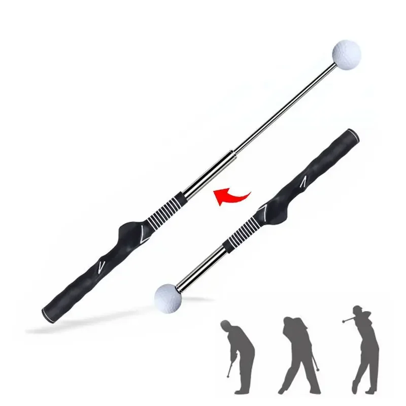 PGM Rhythm Click Sound Telescopic Warm Up Golf Swing Trainer Correcting Gesturer Training Aid for  Grip Strength Practice Stick