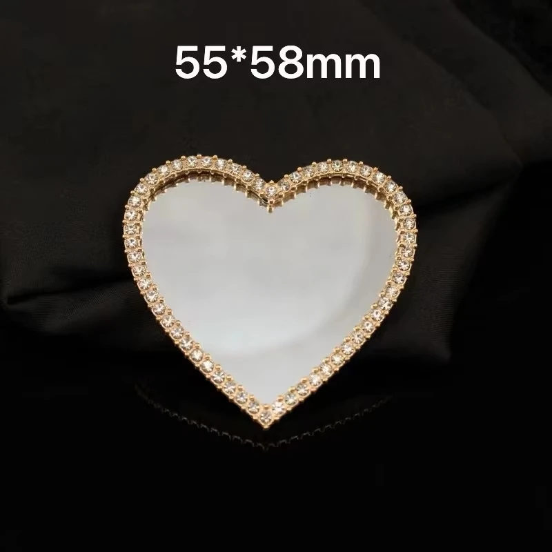 4Pcs Golden Silvery Love Water Droplet Rhinestone Crown Pearl Crystal Diamond Butterfly Mirror Decor Junk Phone Case Akcesoria