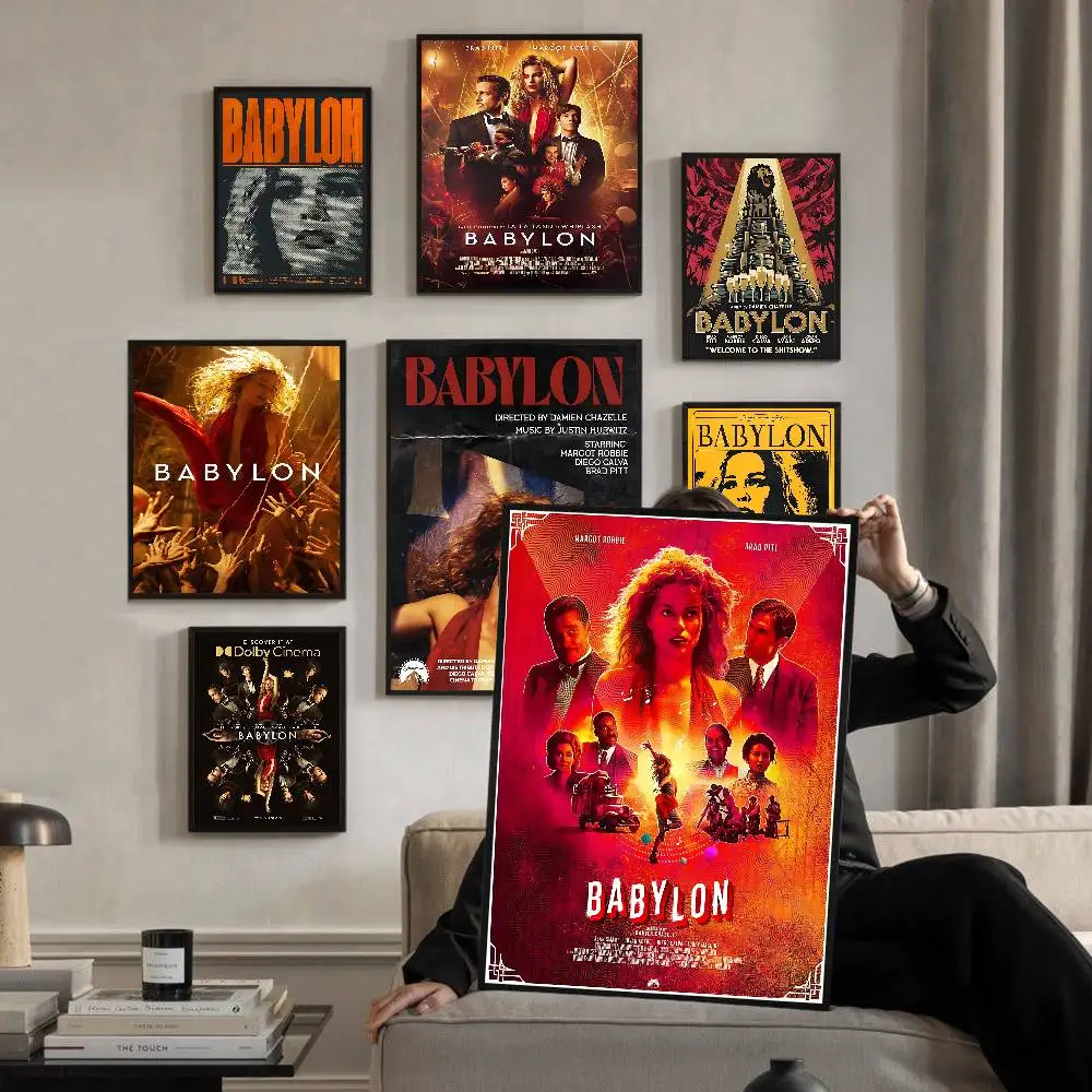 Period comedy drama Film B-Babylon Whitepaper Poster HD Quality Poster Wall Art Painting Study Room Wall Decor