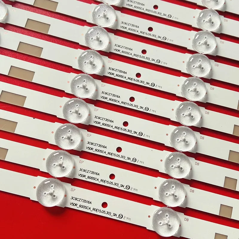 Striscia di retroilluminazione a LED per UA60JS7200R UE60JU6870U UE60JU6800K UE60JS7200U UN60JS8000 V5DR_600SCA 600SCB-R0 BN96-38483A 38484A