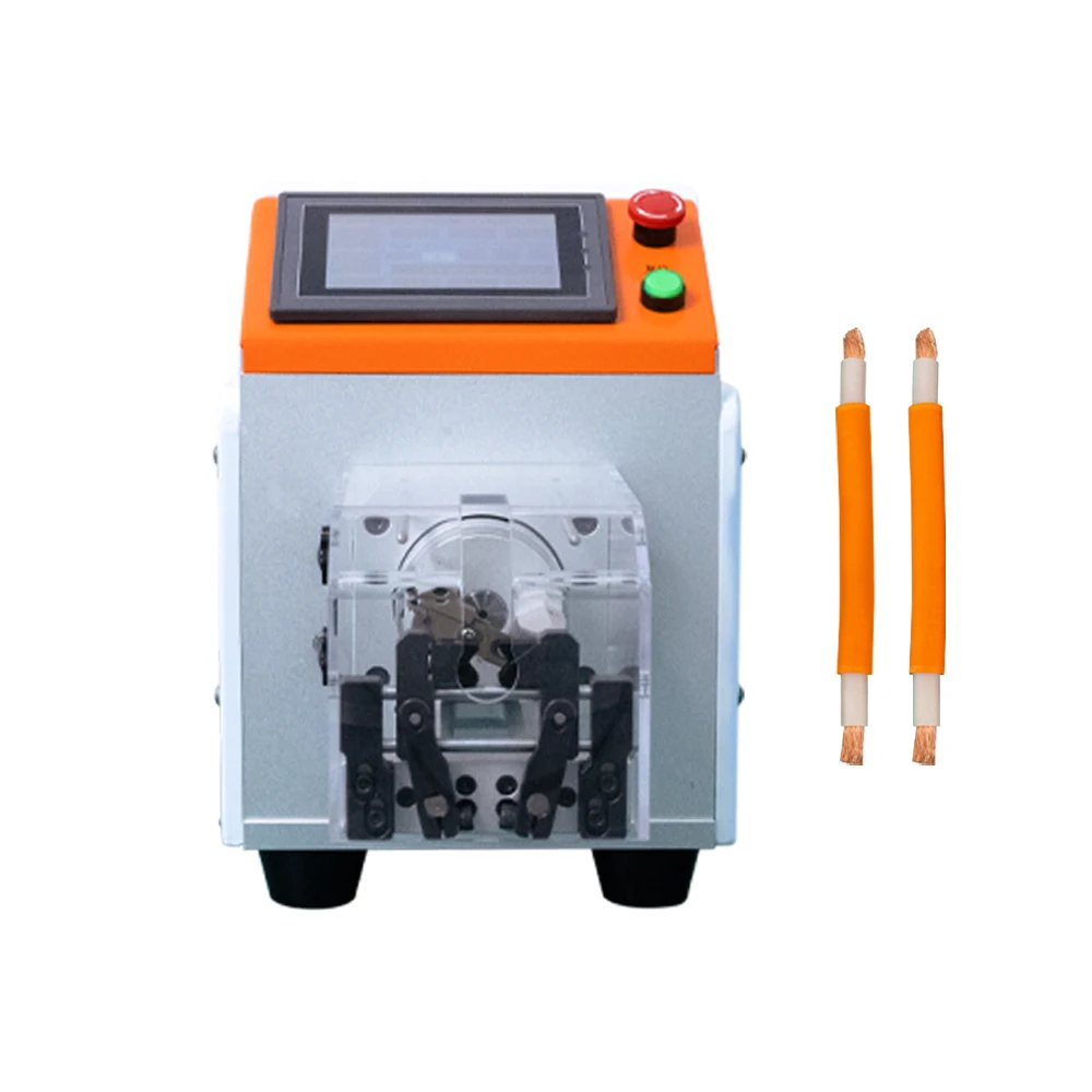 CHKJ-2025NEWXCX-6010 versión de arranque de Pedal semiautomática máquina peladora de cables Coaxial rotatorio pelador de cables coaxiales