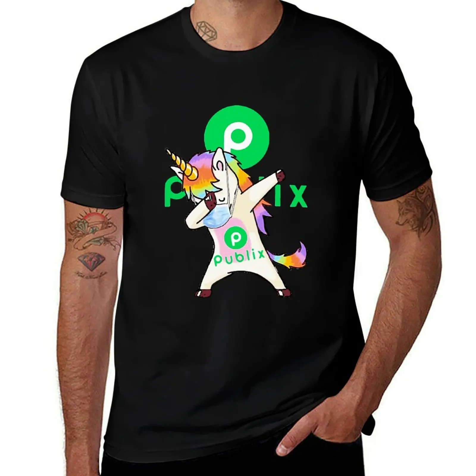 

Unicorn funny essential t Mask Publix T-Shirt Dabbing shirt tshirt t man shirts T-Shirt