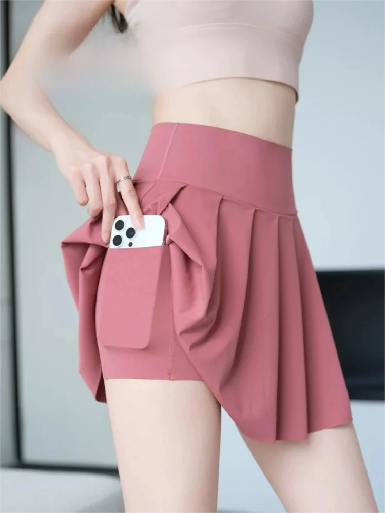 Minimalist Solid Color Premium Summer Shark Pants Women Outer Wear High Waist Peach Hip Shaping Outdoor Light Sports Casual Wear