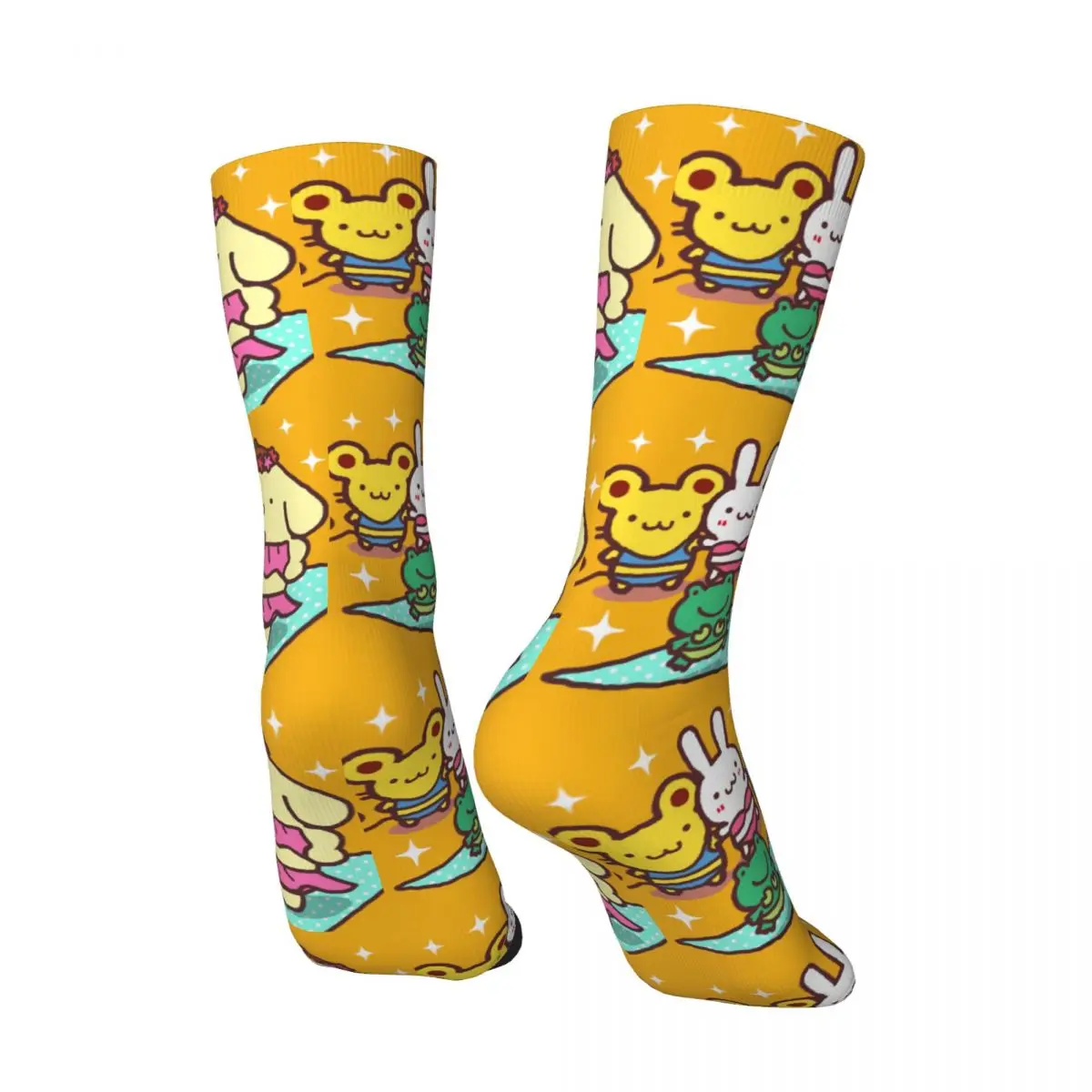 Retro Pom Pom Purin Men's compression Socks Unisex Sanrio Pom Pom Purin Street Style Pattern Printed Novelty Crew Sock